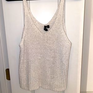 Knit crop top tank.